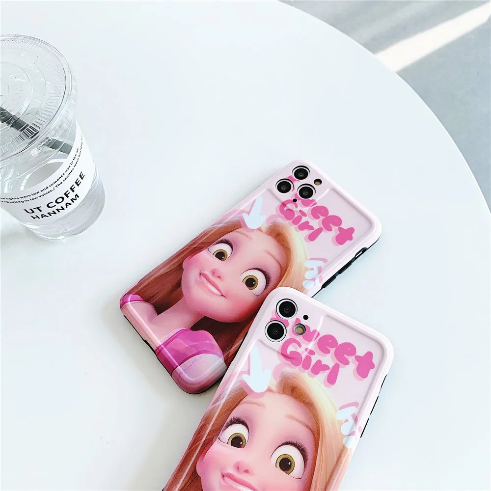 2LC милый чехол для телефона iphone11 11Pro Max X Xs Xr Xsmax мягкая крышка imd iphone7 7p 8 Plus Coque Защита