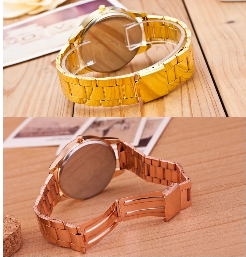 Часы наручные для мужчин и женщин роскошные кварцевые модные стальные