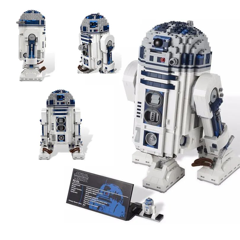 05043 Звездные войны космос из печати R2-D2 набор роботов модель строительные блоки 2127 шт Кирпичи Игрушки совместимы с Bela 10225