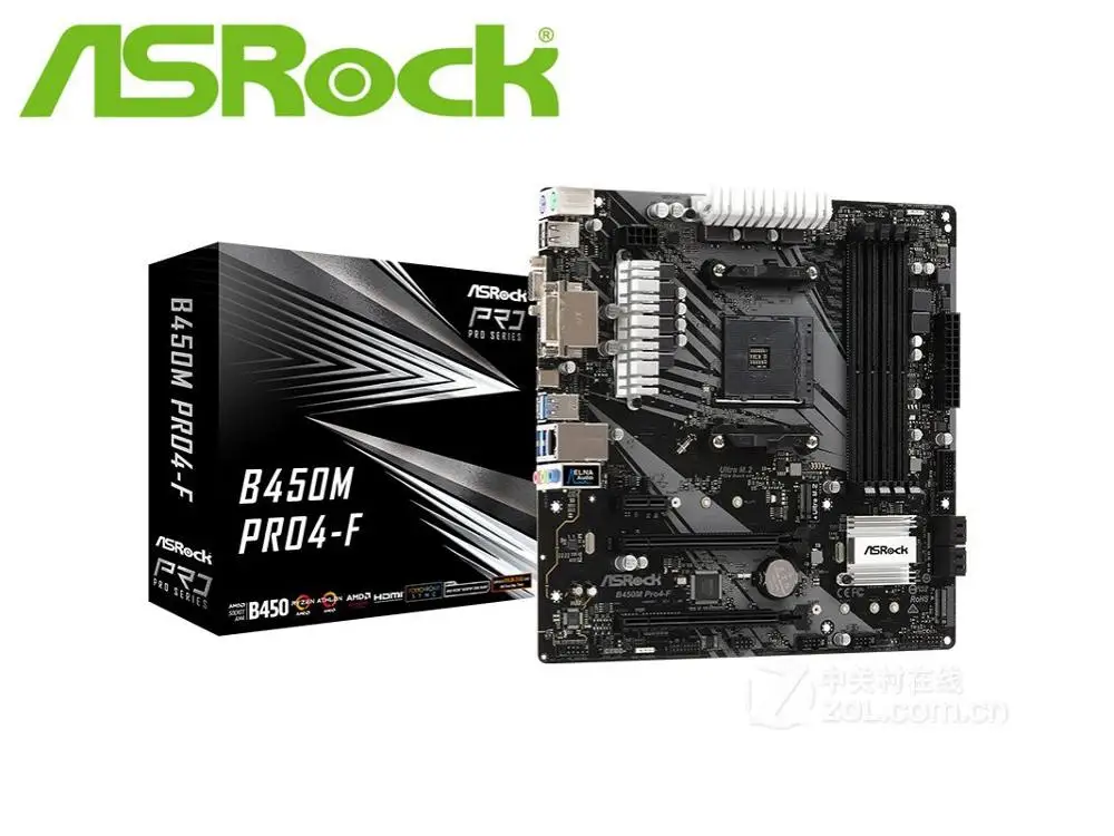 Материнская плата ASRock B450M новая материнская для настольного компьютера AMD B450 AM4