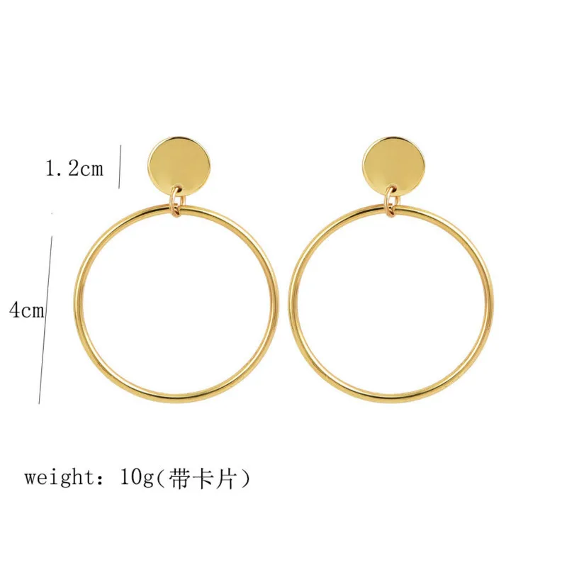 Лидер продаж геометрические серьги в форме сердца треугольника Креста круглые