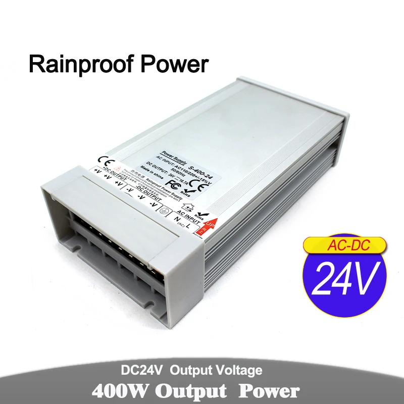 Блок питания для наружного использования 12 в пост. Тока 24 48 Вт 60 72 100 120 150 180 200 240 250