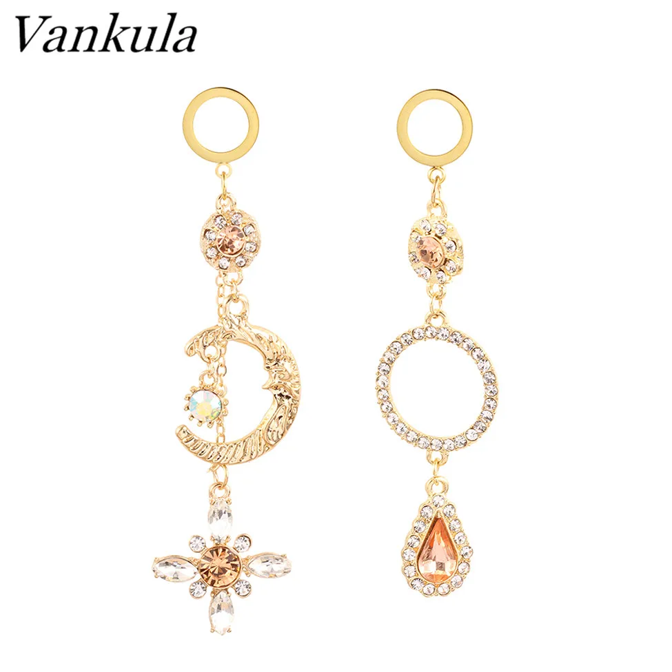 Ванкула 2 шт. Свадебные беруши Туннели 316L нержавеющая сталь пирсинг ювелирные изделия свисающие серьги Модные женские ювелирные изделия