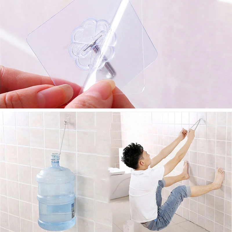 Вешалка с крючком на присоске 10/5/1 шт.|Крючки и направляющие| |