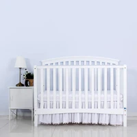 newly baby kids crib bed skirt home bed cover with tassel rufflled bed skirt bedding bed cover bedroom bedspread couvre lit