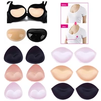4pcs 2pair women push up bra pads intimates accessories foam sponge invisible swimsuit bikini breast insert chest cup padding