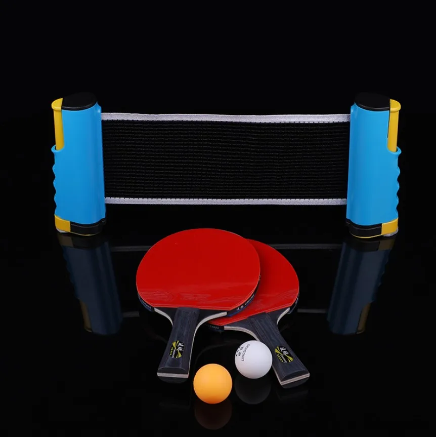 

Indoor Games Sport Portable Table Tennis Net Bracket Ping-Pong Paddles Kit Set Indoor Outdoor Gym Sports Lover Accessories -40