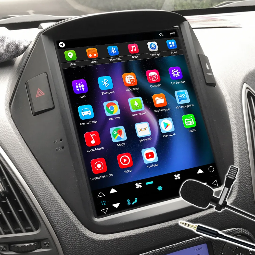 Автомобильный плеер Android 10 для Hyundai Tucson IX35 2010 2011 2012 2013 2014 2015 2din радио мультимедиа GPS