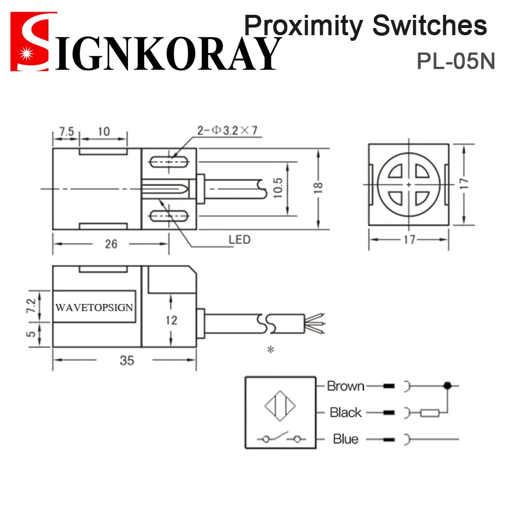 Индуктивный датчик приближения SignKoray переключатели диаметром 5 мм внешний