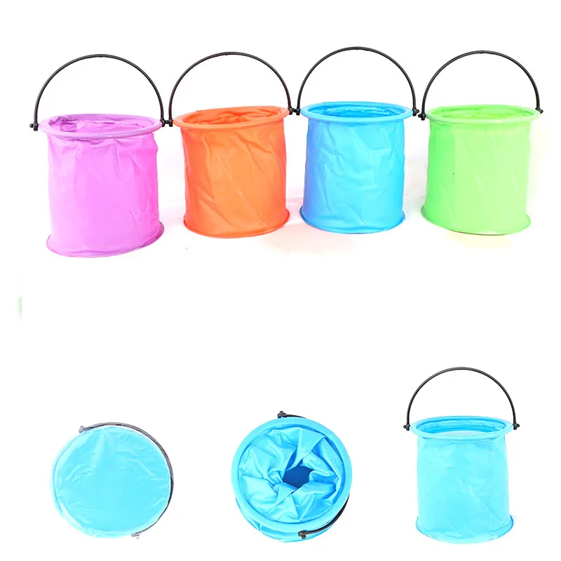 Пляжная игра песочные игрушки Пляжное ведро Складная портативная Летняя водная