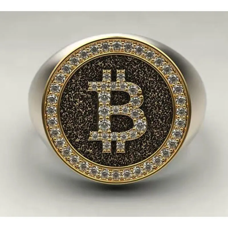

Vintage Bitcoin Rings Men Rings Halloween Gifts Indie Jewelry Men Accessories Mens Ring Vintage Ring Hip Hop Jewelry Accessories