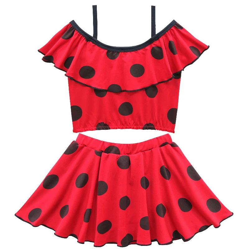 Летний купальный костюм для девочек Моана платье Vaiana костюмы из двух предметов