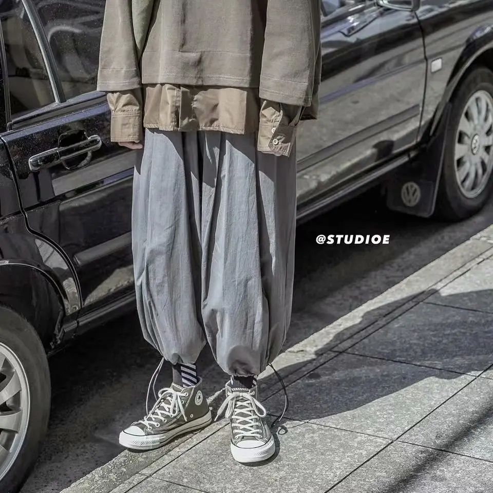 

Men 2020 Summer Ankle-length Pants Pants Mens Casual Hip Hop Safari Style Joggers Male High Street Clothes Trousers