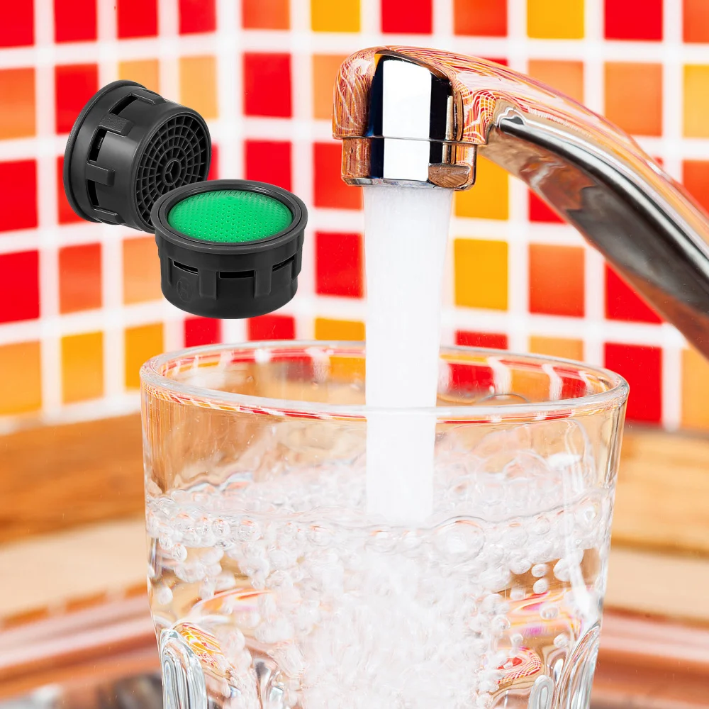 

20PCS TOPBATHY ABS 21mm Bubbler Sink Aerator Flow Restrictor Insert Water Saving Aerators Replacement Parts for