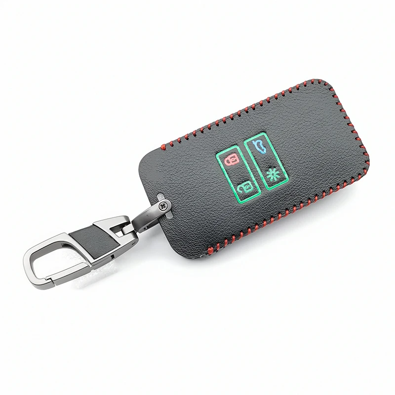 Светящийся кожаный чехол-держатель для автомобильных ключей второго поколения