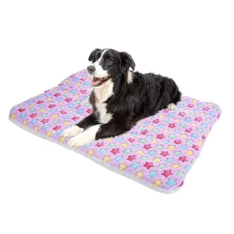 

Товары для домашних животных, Толстая теплая подушка, мягкий флисовый коврик для сна для собак, постельное белье для животных, кровать, ковр...