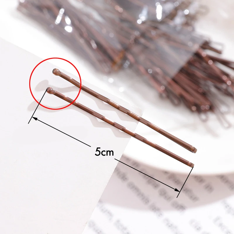 

20PCS/LOT Black Gold Coffee Silver 5cm Long Hair Pins Headwear Accessories Women Outdoor Decoration