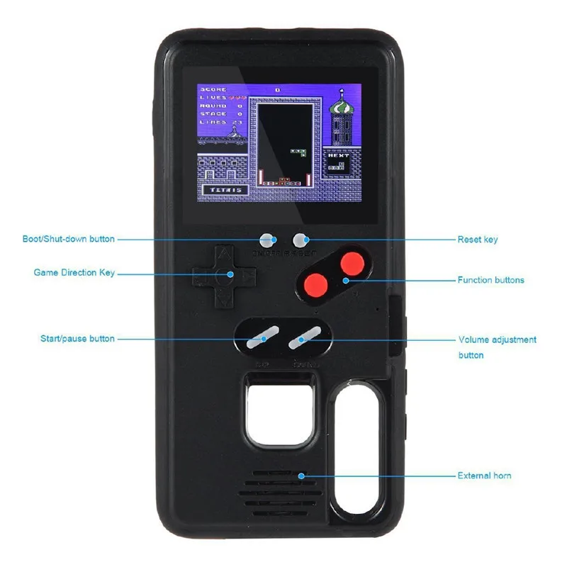 Чехол Gameboy для Huawei P40 P30 P20 Pro Lite Mate 20 30 Nova5 Honor 9X цветной экран Классический чехол
