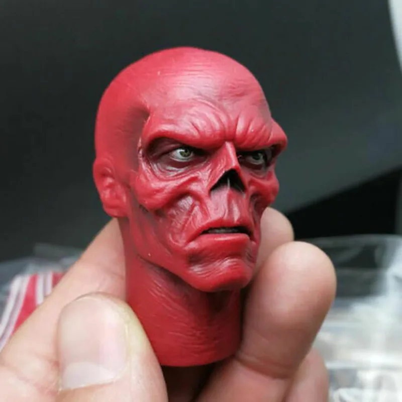 

1/6 Johann Shmidt Skull Head Sculpt Model Movie Role Fit 12" Male Soldier Action Figure Body