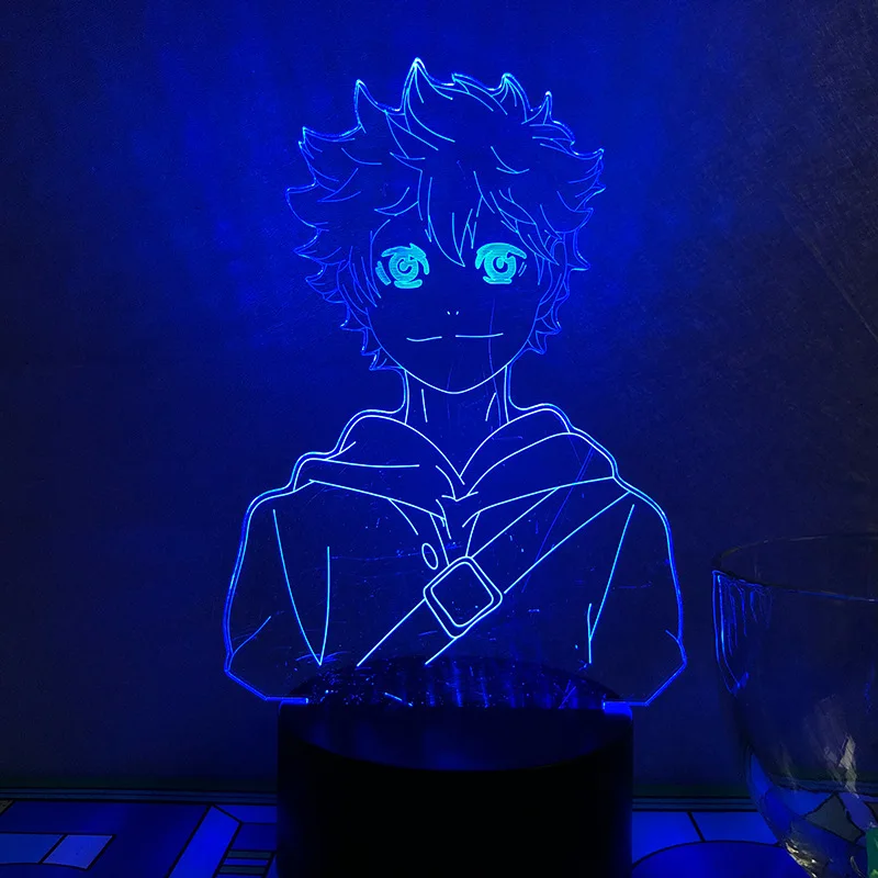 

3D LED Lamp Anime Haikyuu Volleyball Boy Shoyo Hiata Remote Control 16 Colors Night Light Children's Room Decoration Lights