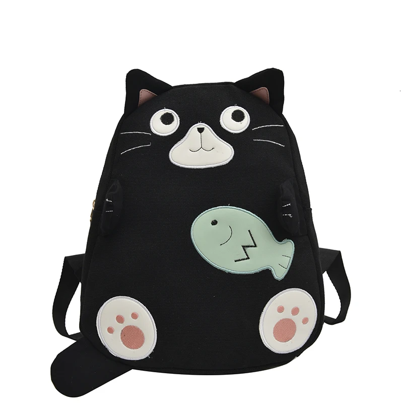 2019 Tide Can любимая дочь холщовый рюкзак Kitty популярная цветная Студенческая сумка