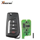 Xhorse XKTO10EN проводной дистанционный ключ для Toyota Flip 4 кнопки английская версия один шт