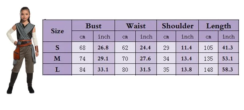 Карнавальный костюм Звездные войны 9 рост Скайуокера Рей костюмы на Хэллоуин