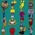 Эмалевая брошь Гомер, Барт, Лиза из аниме сериала, значки на лацканы для мужчин и женщин, модные ювелирные украшения, подарки, украшение для рюкзака, воротника