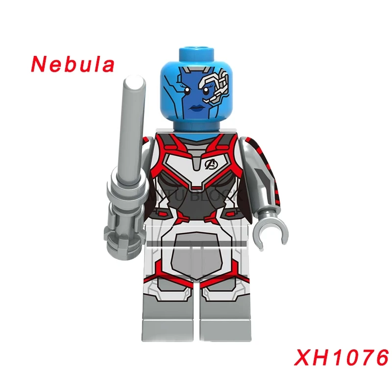 xh1076 Single Sale Avengers 4 End Game Space Suit With Micro Figures Tony Stark Thor Hawkeye For Children Toys Building Blocks - Цвет: xh1076