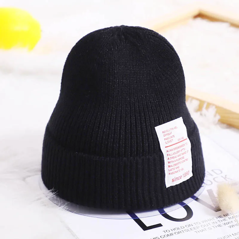 5 Colors Knitted Solid Color Winter Caps For Girls Boys Good Quality Crochet Children Bonnet Beanies Kids Hat Caps
