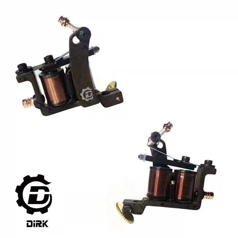 

Машинка для тату-машинки Dirk, машинка ручной работы, ретушер лайнера, 10 оберток