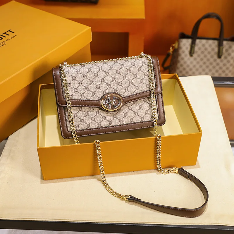 

Classical Plaid Crossbody Bag for Women Luxury Handbags Women Bags Top Quality Genuine Leather Purses and Handbags Monogram Cc