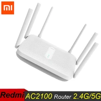 xiaomi redmi ac2100 wireless router 2 4g 5g dual frequency wifi 128m ram coverage external signal amplifier repeater pppoe