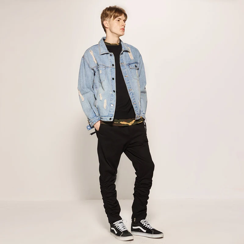 VIISHOW джинсовая куртка Мужская брендовая одежда однобортная на молнии с рукавом