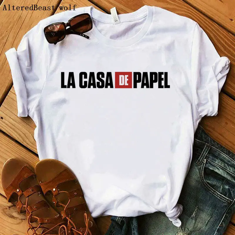 Деньги Heist House of Paper принт футболка для женщин в интернет магазине La Casa De Papel