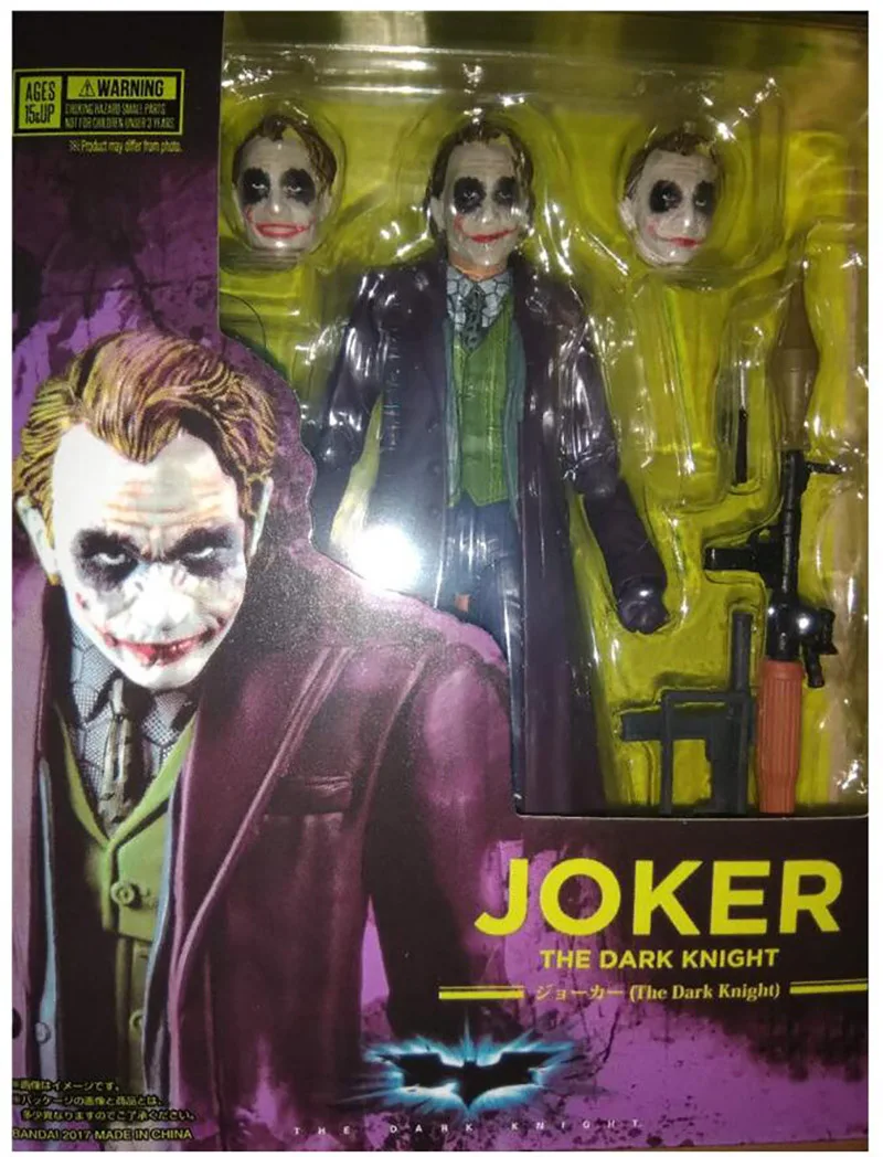 

SHF Heath Ledger Joker Quinn экшн-фигурка Темный рыцарь коллекционные игрушки Рождественский подарок 15 см