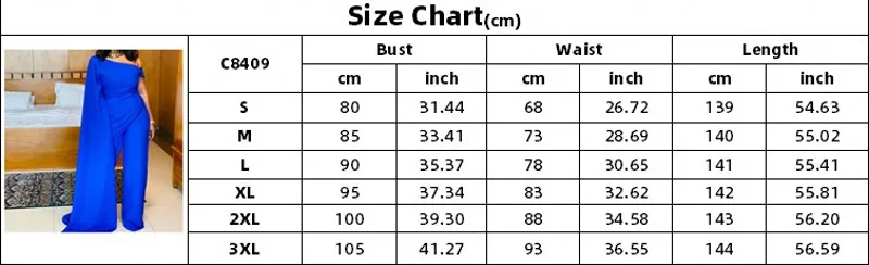 

Special Oblique Shoulder Jumpsuit African Clothing Dashiki Women's Solid Color High Waist Street Trousers Jumpsuit 2021 New