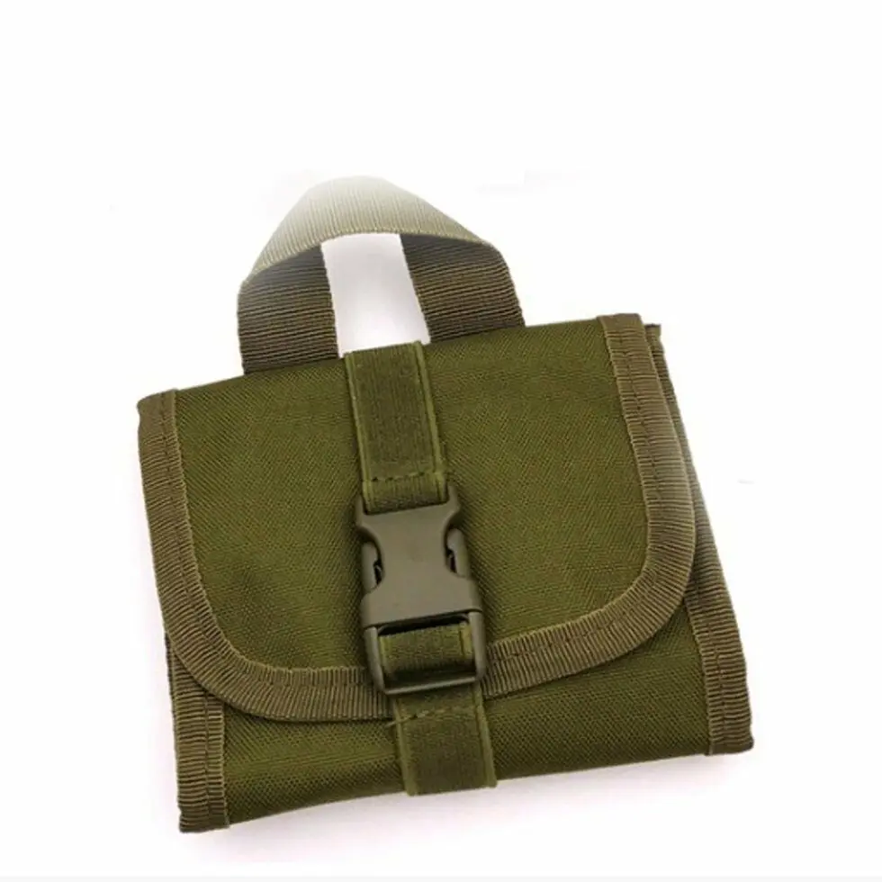 2 Hunting Tactical Multi-functional Tactics Molle Pouch Bag 14 Hole Airsoft Bandolier Bags Waist Bag 3 color For MINI Bullet - Цвет: 2