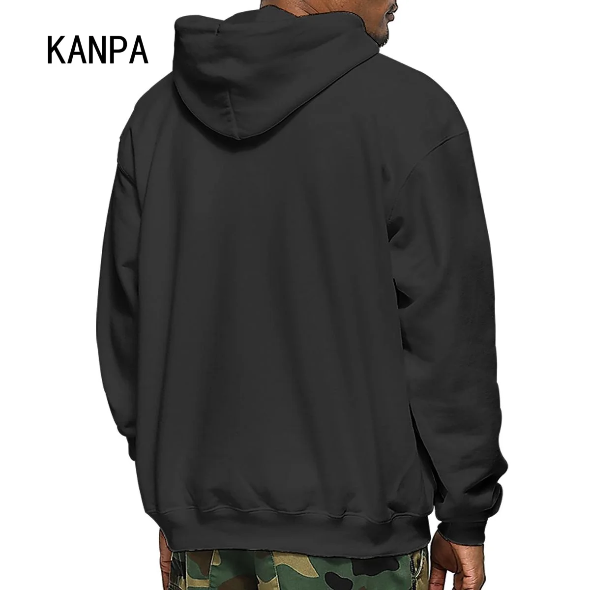Модная зимняя повседневная толстовка с капюшоном и длинным рукавом | Мужская