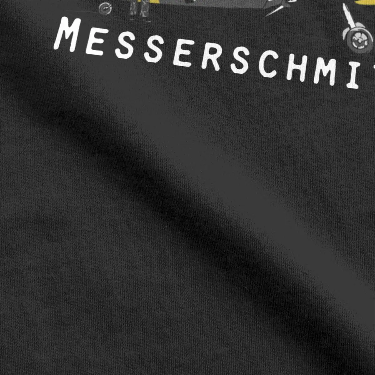 Забавные Messerschmitt BF 109 футболка для мужчин Хлопковые футболки истребитель WW2 войны