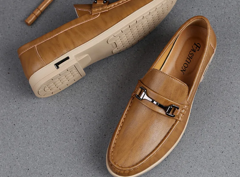 Роскошная обувь; мужские лоферы из натуральной кожи; сезон весна-осень; zapatos de hombre mocasines cuero; повседневные мужские лоферы без застежки; горячая распродажа