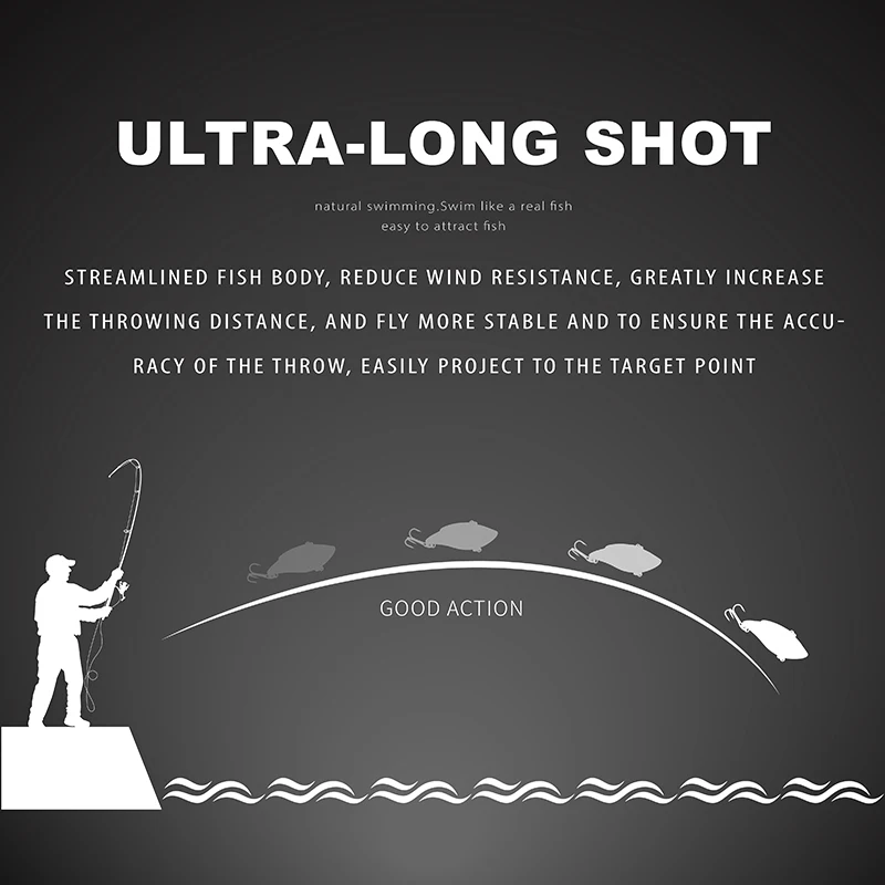 Приманка рыболовная 8 7 г 50 мм Вибрирующая приманка Г