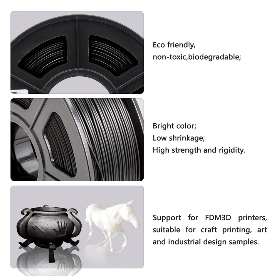 SUNLU PLA Filament 10kg 1.75mm 3D Printer Filamento Printing Materials 10rolls/set Vacuum Packaging Fast Ship | Компьютеры и офис