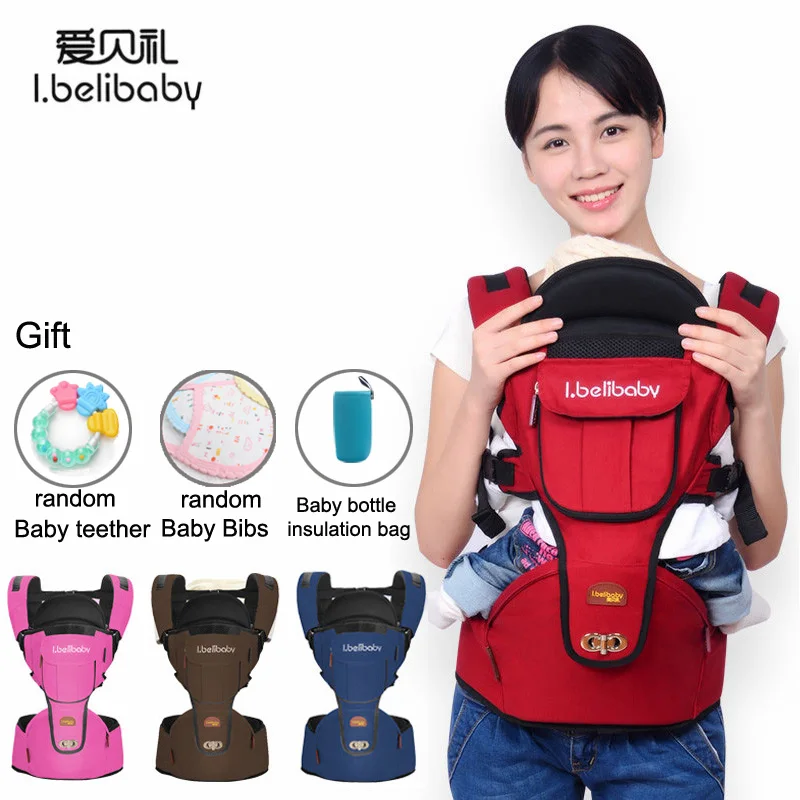 Сумка кенгуру ibelibaby многофункциональная хлопковая регулируемая для
