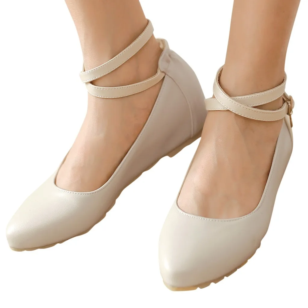 

Women's Casual Sweet Candy Lady Flat With Students Large Size Solid Color Female Authentic Popular Womens Shoes Casual