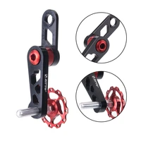 bicycle chain tensioner guide wheel derailleur spring pulley adjustable repairing adjuster oval tooth plate protector bike part