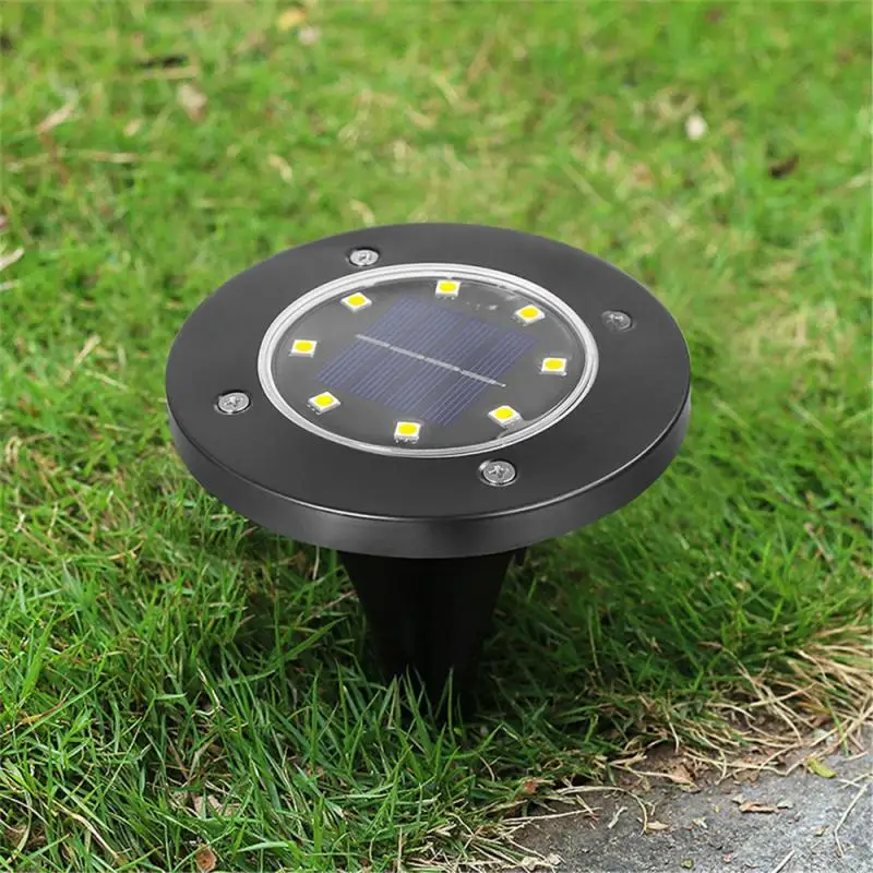 

1/4 Pcs LED Solar Path Light 8LED Solar Power Buried Lights Ground Lamp Outdoor Path Way Garden Decking Underground Lamps