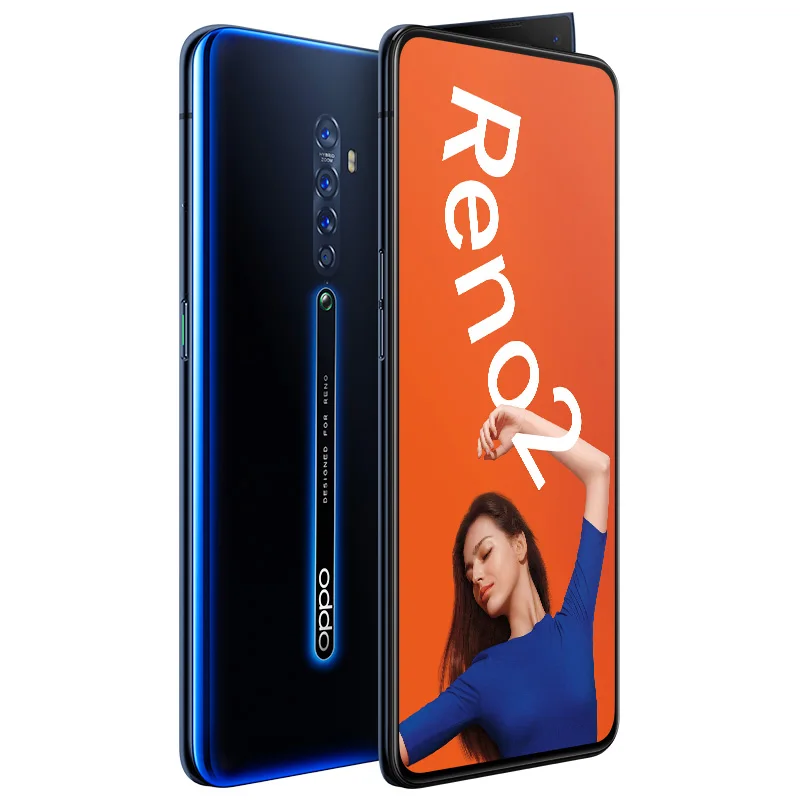 Оригинальный мобильный телефон Oppo Reno 2 20x zoom Snapdragon 730 экран 6 5 дюйма 2400X1080 8 ГБ ОЗУ 3 0