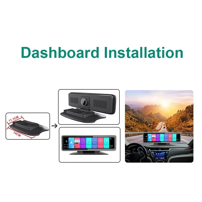 

Car DVR 4 Channel Lens 4G Android 9.0 Dashboard Camera Video Recorder GPS WiFi HD Rearview Mirror Dash Cam Auto registrar ADAS