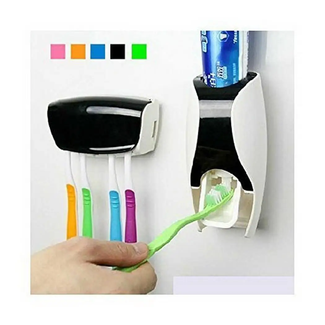 Creative Automatic Squeezing Toothpaste Tool Toothbrush 14.5 x 7.2 6.5 cm General Holder Home Washing Set | Дом и сад